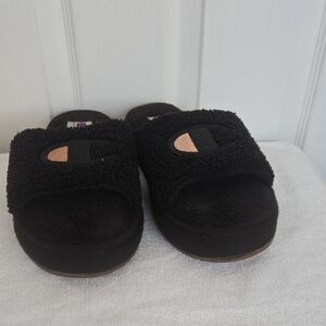 Champion Kids Black Slide Sandals
